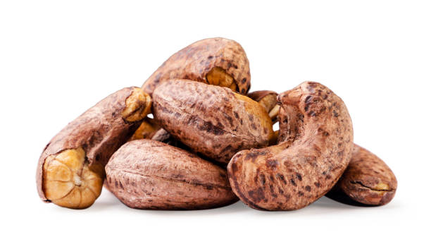 istock Cashew in the shell on a white background. Isolated 1406021254