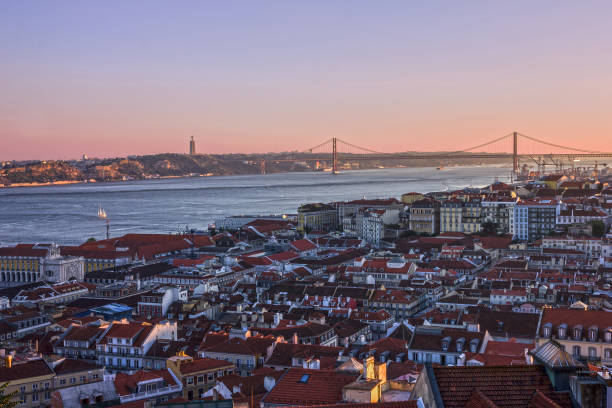 istock Lisbon houses panoramic view, Portugal 1406022513