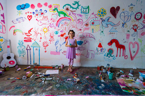 istock Painting at home in art studio 1406022671