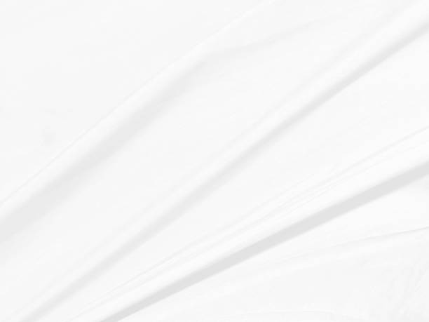 istock Clean fashion woven beautiful soft fabric abstract smooth curve shape decorative textile white background 1406025657