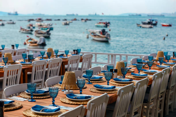 Sea View Meal Organization, Wedding Organization Table Layout Detail