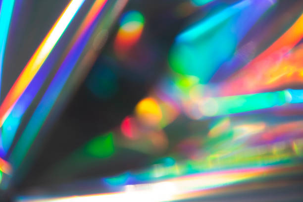 istock Rainbow holographic bokeh background. Multicolored overflows of color. 1406028150