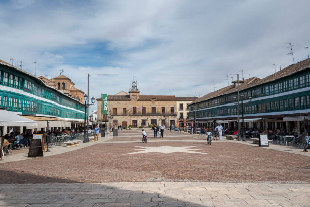 Main Square of Almagro stock photo