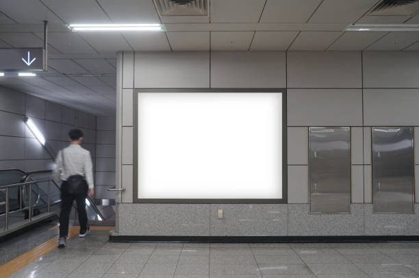 istock Subway Scenery and Advertising Mockup 1406036079