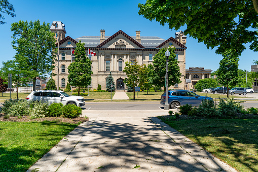 Brantford Superior Court of Justice building, Ontario, Canada.