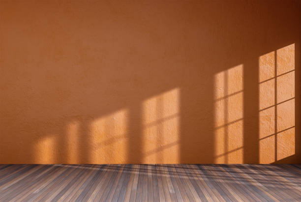 istock Empty room color wall and decorated with wooden floors. 1406044393