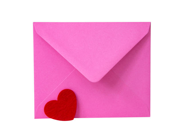 istock Pink envelope mail isolated on the white background 1406046354