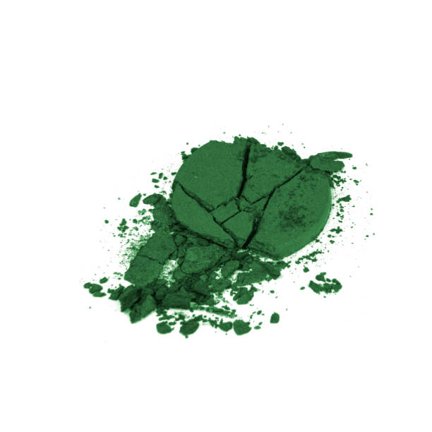 istock Broken crushed eyeshadows cosmetic isolated on the white background 1406048071