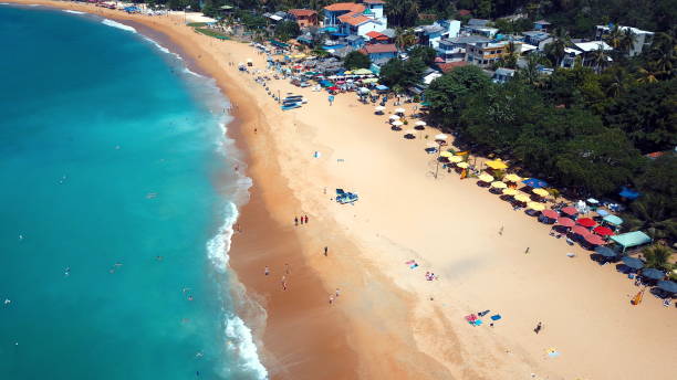 istock Beach coastline in Unawatuna, Sri Lanka 1406049462