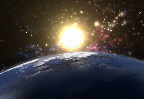 istock 3d illustration of a planet and a star 1406050621