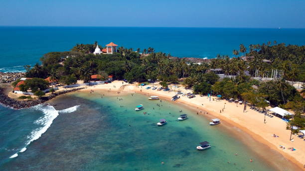 istock Beach coastline in Unawatuna, Sri Lanka 1406050661