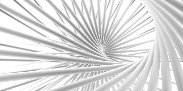 Beautiful minimalistic architectural abstraction. 3d rendering, 3d illustration.