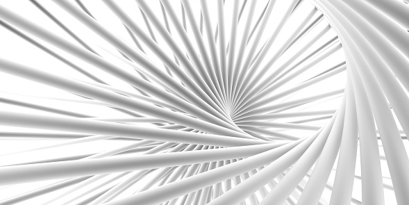 istock Beautiful minimalistic architectural abstraction. 3d rendering, 3d illustration. 1406057371