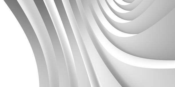 istock Beautiful minimalistic architectural abstraction. 3d rendering, 3d illustration. 1406057436
