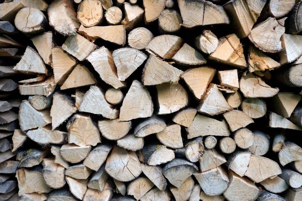 istock Background, woodpile in the yard. 1406062633