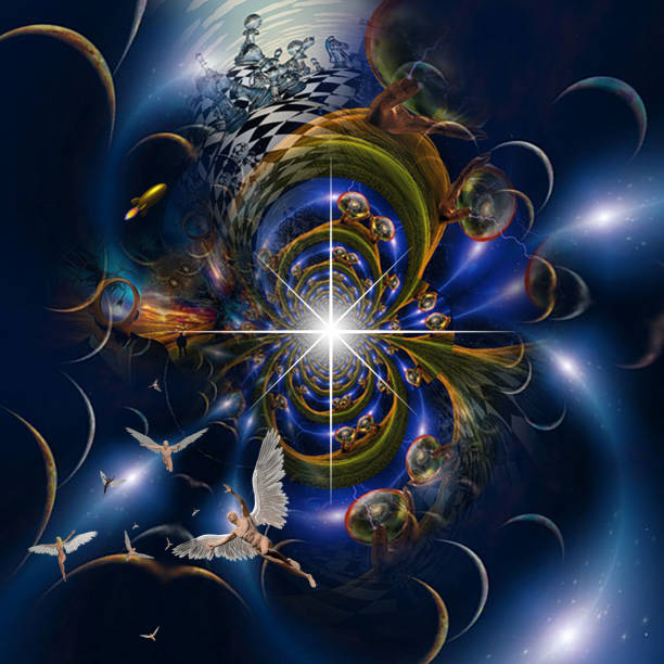 istock Angels and surreal spaces 1406066685