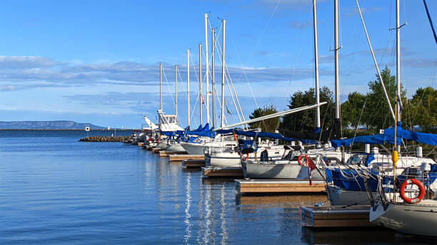 istock Typical marina scenery in the evening - Thunder Bay Marina, Ontario, Canada 1406069266