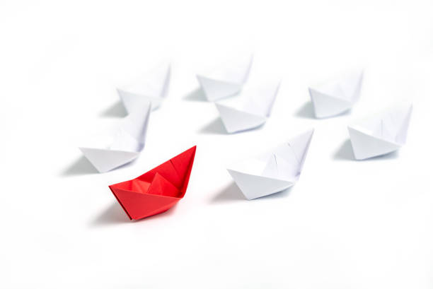 istock Concept of leadership boats 1406070891