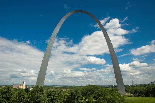 istock Gateway Arch National Park - Arch Looking East, Full View 1406071652