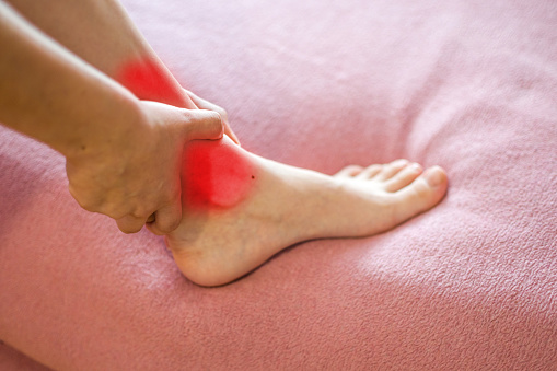 Pain in joints of ankle