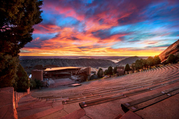 istock Red Rocks Amphitheater at Sunrise 1406097067