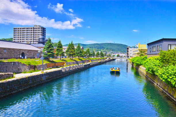 istock Otaru Canal and Cruise Ship 1406101927