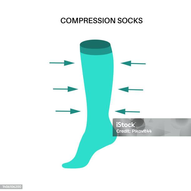 Compression Stocking Pattern Printing Compression Stocking Pressure Stock Illustration - Download Image Now ...