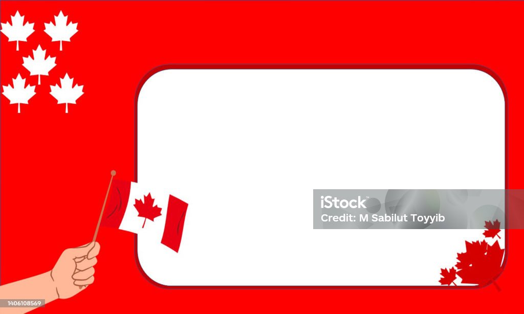 Canada Day Ppt Background Or Presentation Stock Illustration - Download