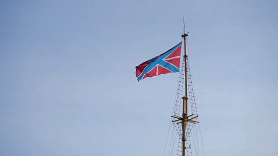 Kampen, The Netherlands - March 30, 2018: VOC ship De Halve Maen at Sail Kampen