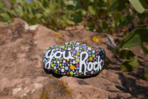 istock Kindness rock with painted you rock message on large rock 1406117558