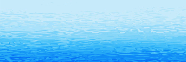 Ripples and water waves, sea surface, vector natural background, banner