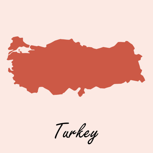 illustrazioni stock, clip art, cartoni animati e icone di tendenza di doodle disegno a mano libera della mappa della turchia. - turkey mediterranean sea mediterranean countries vacations