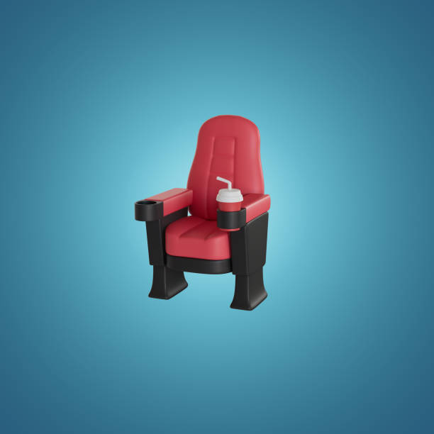 istock cinema chair. 3D Render illustration 1406127424