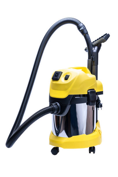 istock Large yellow construction vacuum cleaner insulated on a white background 1406129909