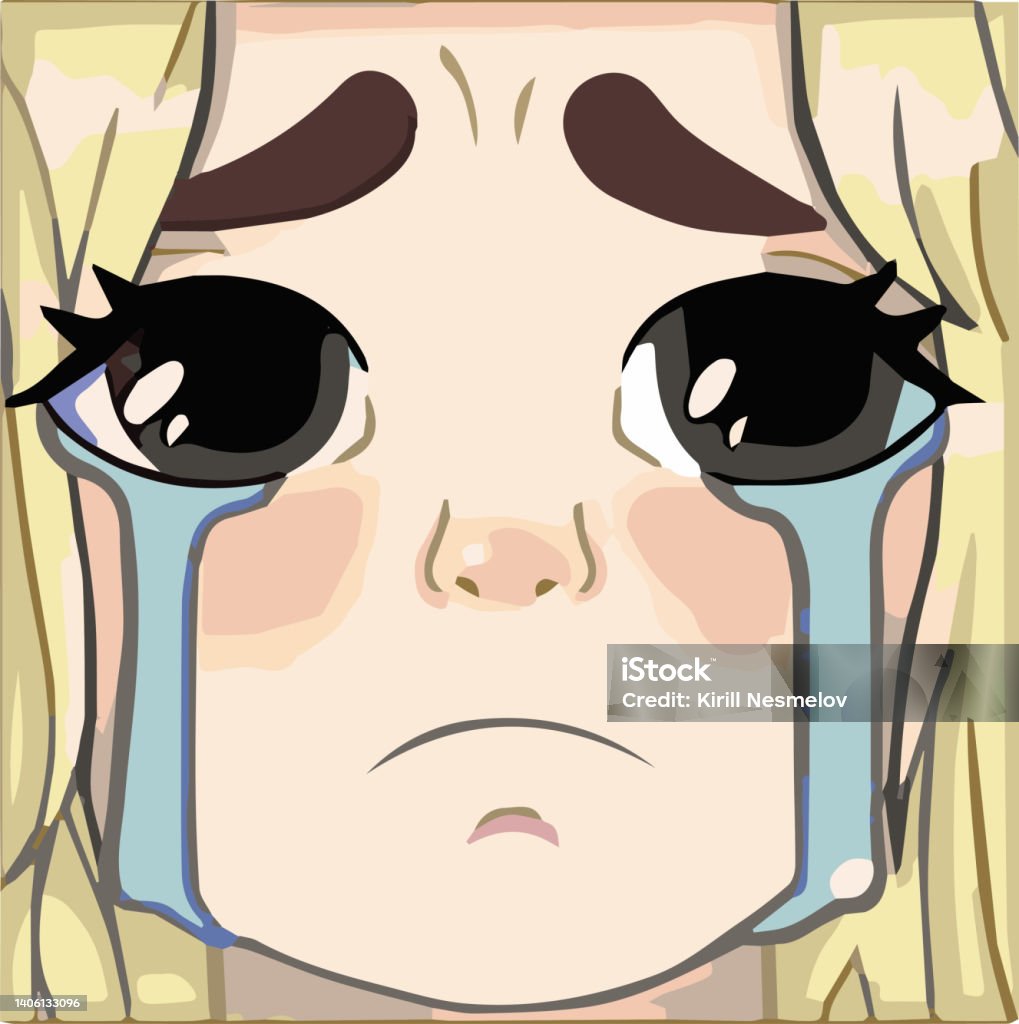 Cô Gái Anime Khóc Những Giọt Nước Mắt Có Thể Nhìn Thấy Trên Khuôn Mặt Của  Cô Ấy Hình minh họa Sẵn có - Tải xuống Hình ảnh Ngay bây giờ - iStock