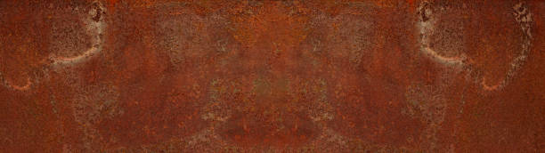 istock Grunge rusty orange brown metal rust corten steel wall stone background texture banner panorama 1406133776
