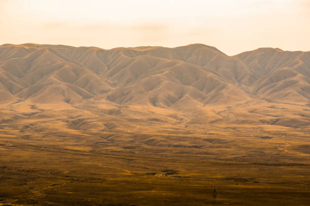 Luoshan Mountain range is located in Ningxia Province, China