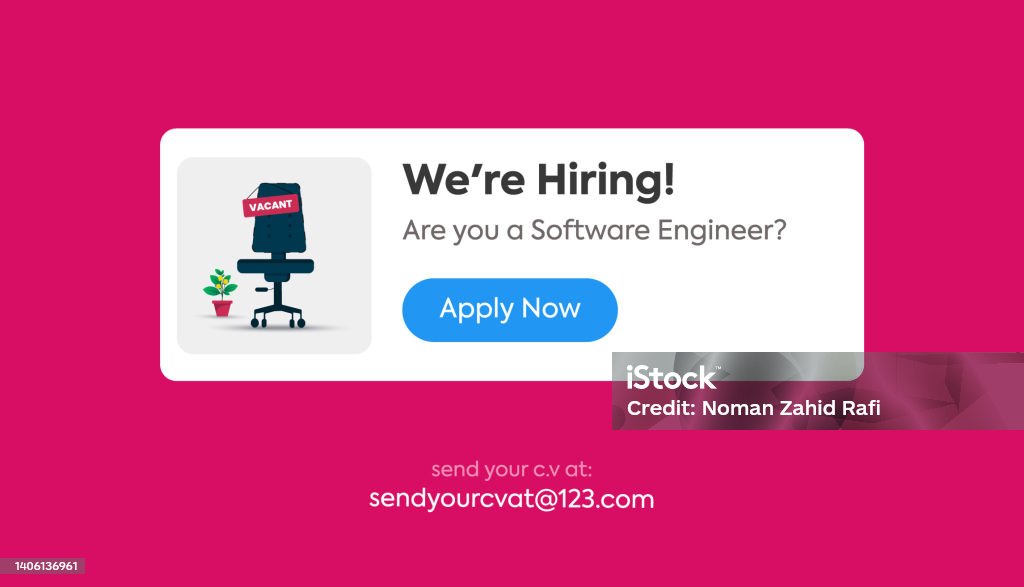 Pink Apply Now We Are Hiring We Are Hiring A Popup With A Dark Pink Background Hiring ...