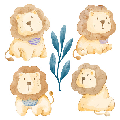 Cartoon Lion clip art free vector | Download it now!