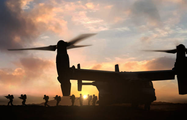 istock Military special force assault team operation at dawn 1406150924
