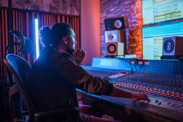 istock Man Operating With Sound Recording Studio Mixer 1406156707
