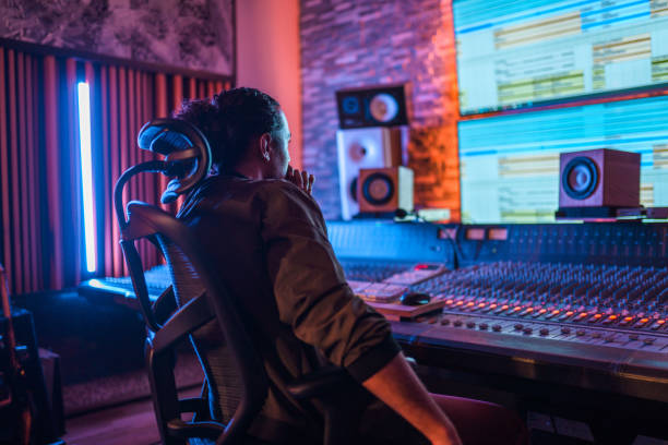 istock Man Operating With Sound Recording Studio Mixer 1406156759
