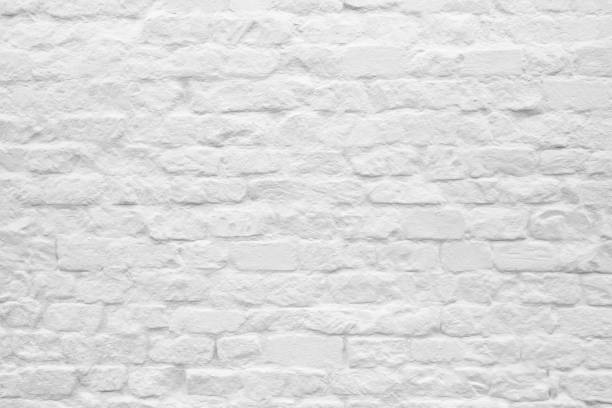 istock Old painted grunge white brick wall textured background 1406158178