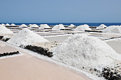 Close up of sea salt - Canary Island