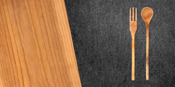 istock Wood Cooking Utensils Cutting Board 1406161555