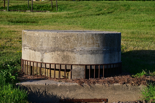 large cement culvert drain