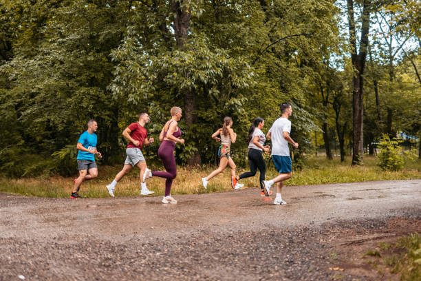 istock Group Of People Running A Marathon 1406174503