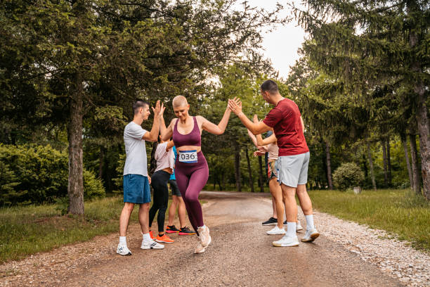istock Group Of People Running A Marathon 1406175424