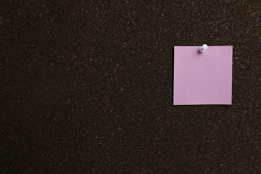 Empty Writing Area and Post-It, Message Note, Reminder