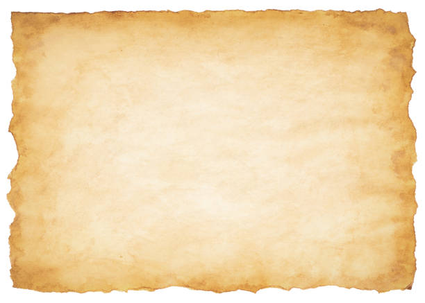 istock old parchment paper sheet vintage aged or texture isolated on white background 1406188714